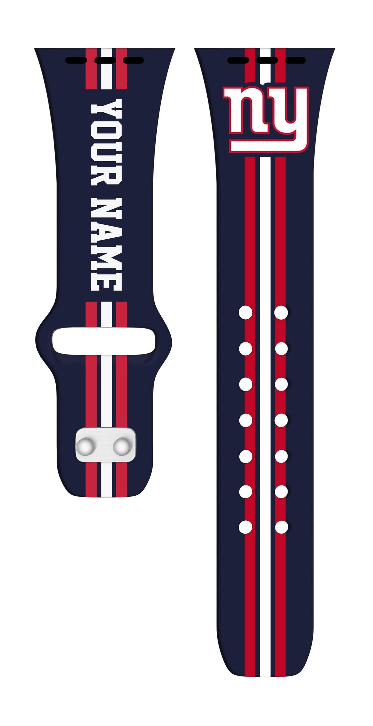 New York Giants Custom Name HD Apple Watch Band