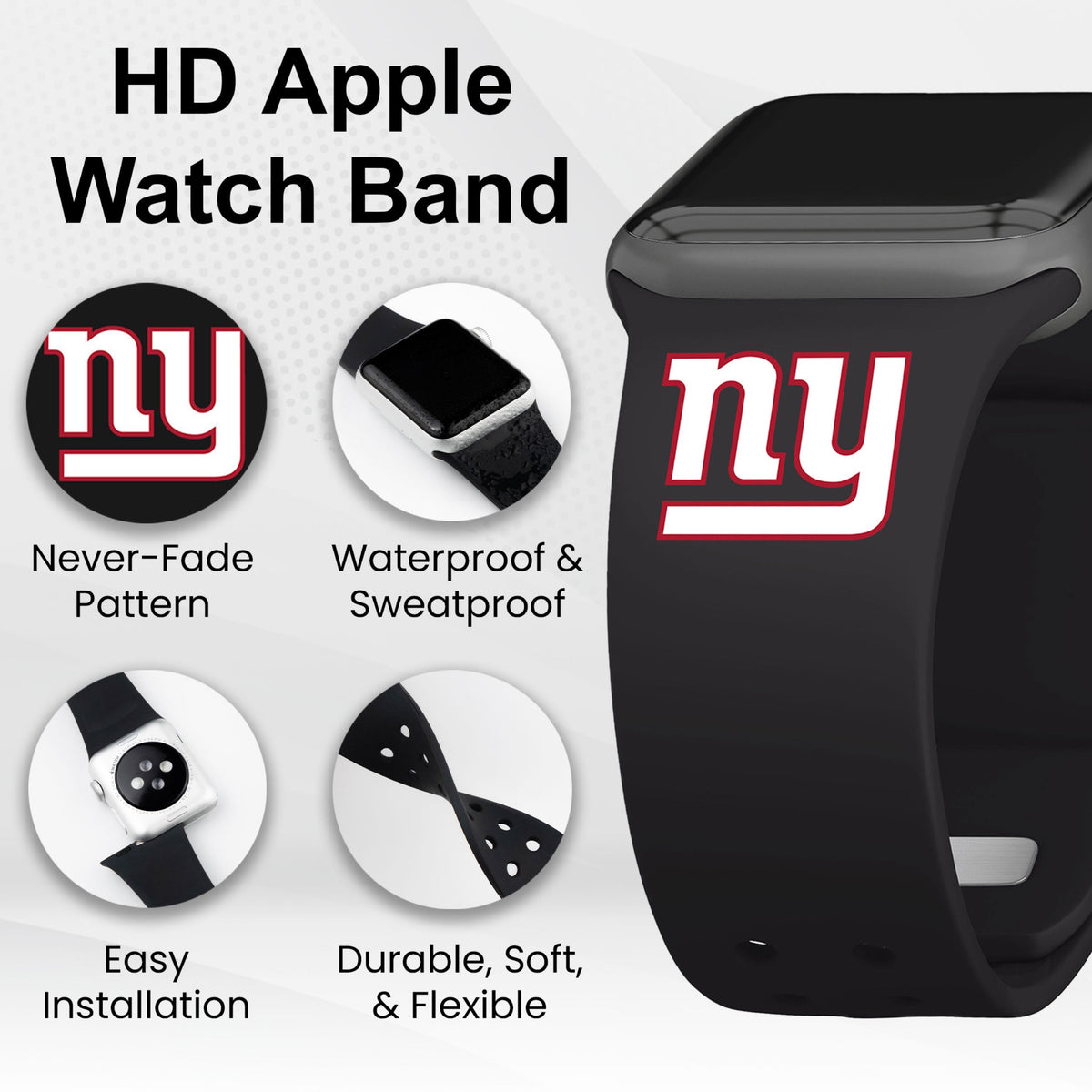 GAME TIME New York Giants HD Elite Edition Apple Watch Band
