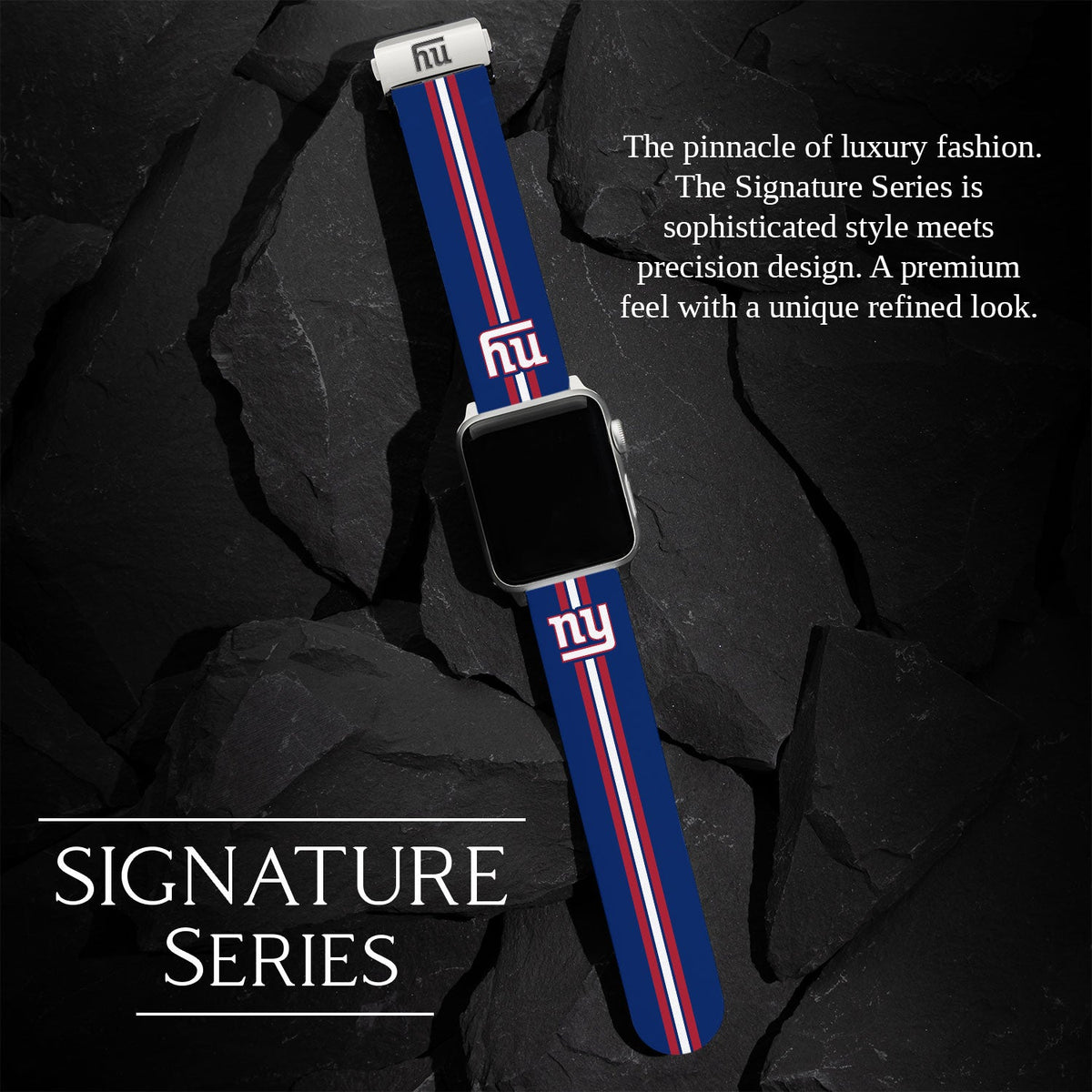 Game Time New York Giants Signature Series Apple Watch Band With Engraved Buckle