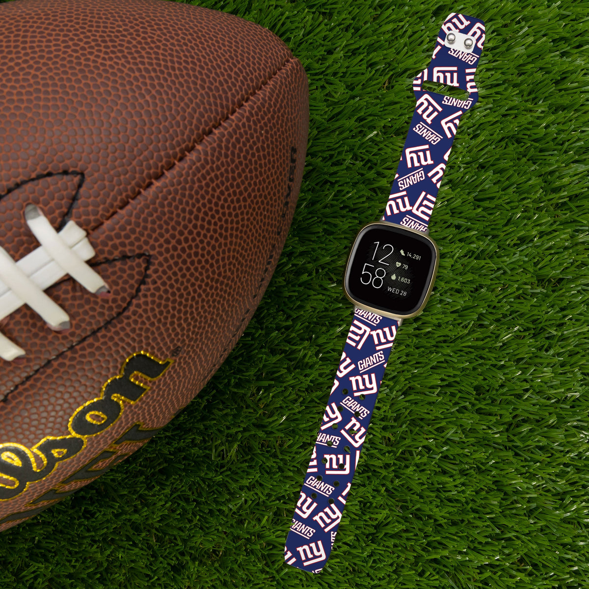 New York Giants HD Fitbit Versa 3 and Sense 1 Watch Band