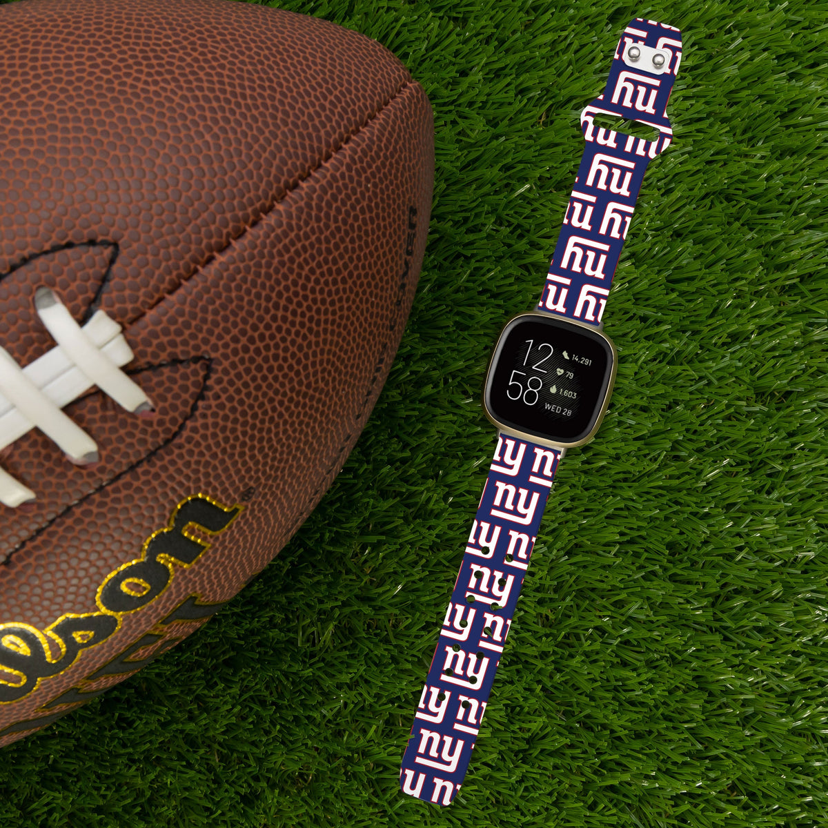New York Giants HD Fitbit Versa 3 and Sense 1 Watch Band