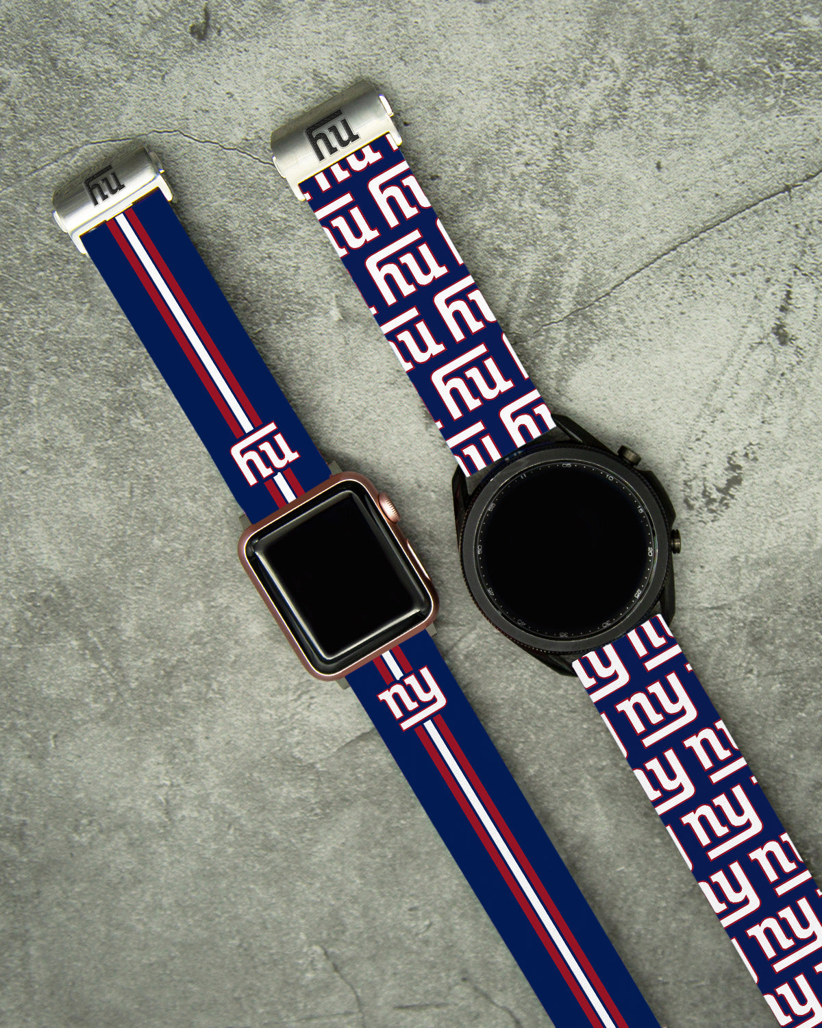 New York Giants Full Print Watch Band With Engraved Buckle - AffinityBands