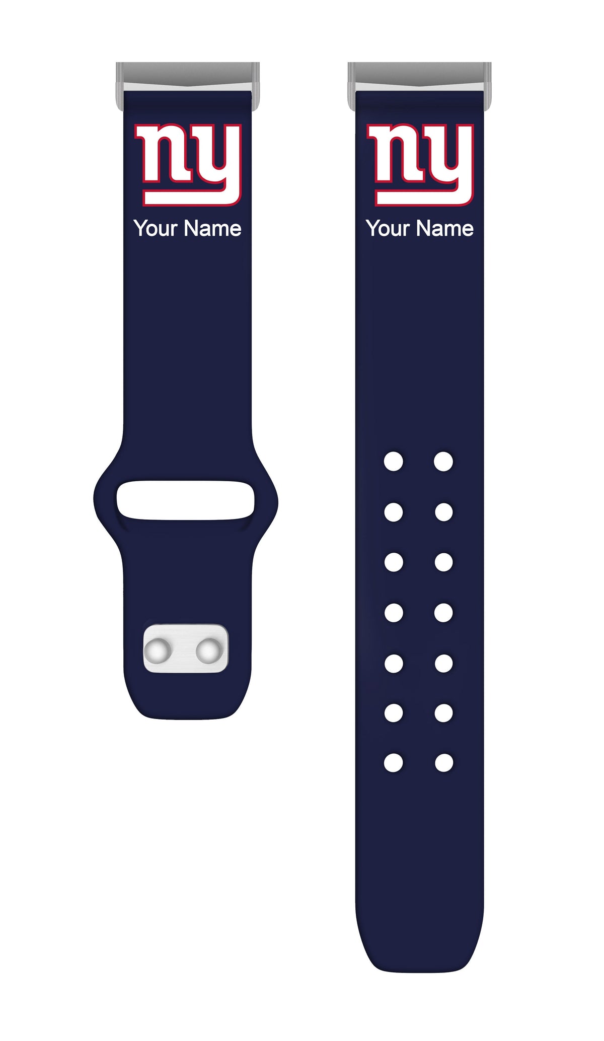 GAME TIME New York Giants Custom Name HD Fitbit Versa 3 &amp; Sense 1 Watch Band