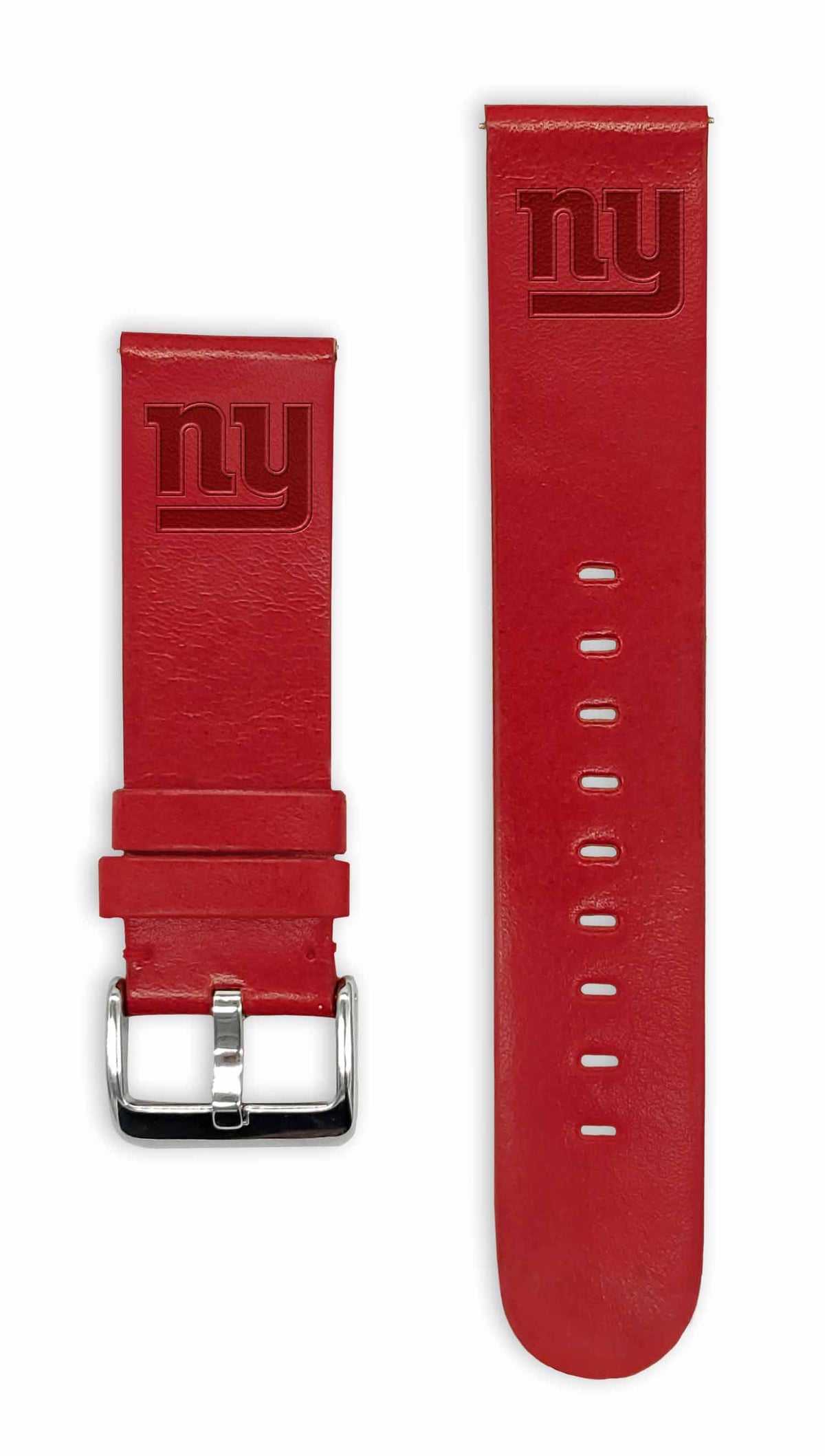 New York Giants Quick Change Leather Watch Band - USA Sewn - AffinityBands