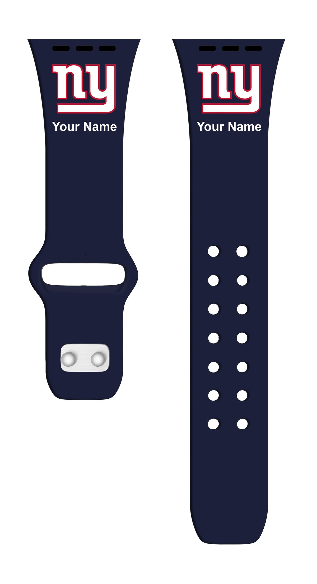 New York Giants Custom Name HD Apple Watch Band