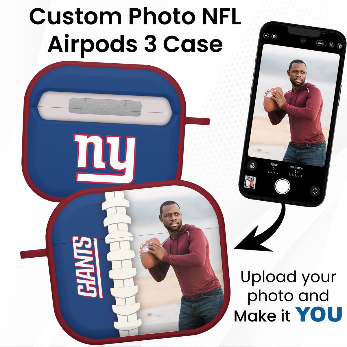 New York Giants Custom Photo HDX Apple AirPods Gen 3 Case Cover