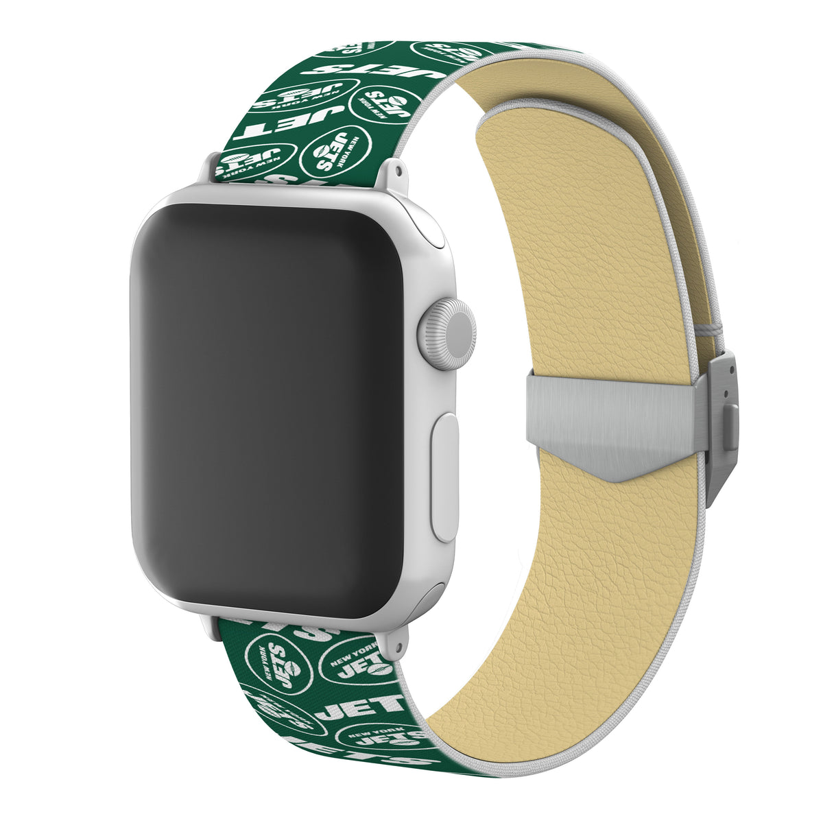 New York Jets Full Print Watch Band With Engraved Buckle - AffinityBands