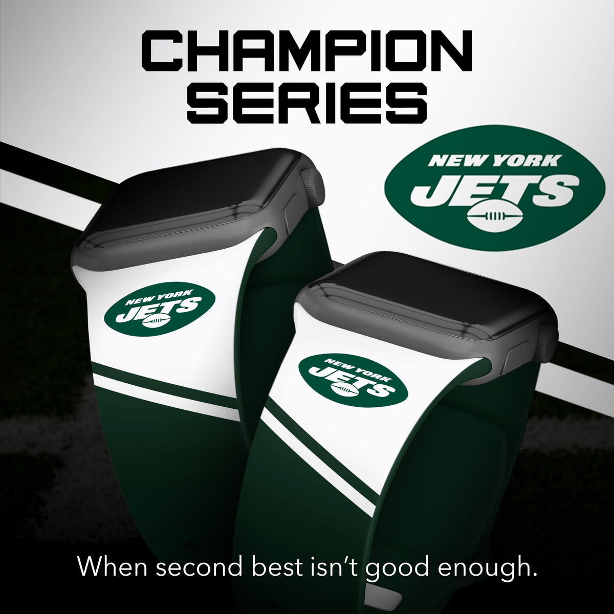 New York Jets HD Champion Series Apple Watch Band