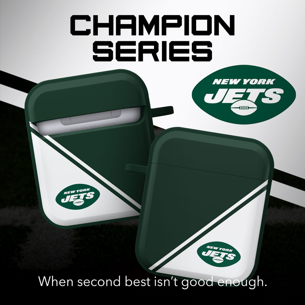 New York Jets HDX Champion Series Apple AirPods Gen 1 &amp; 2 Case Cover