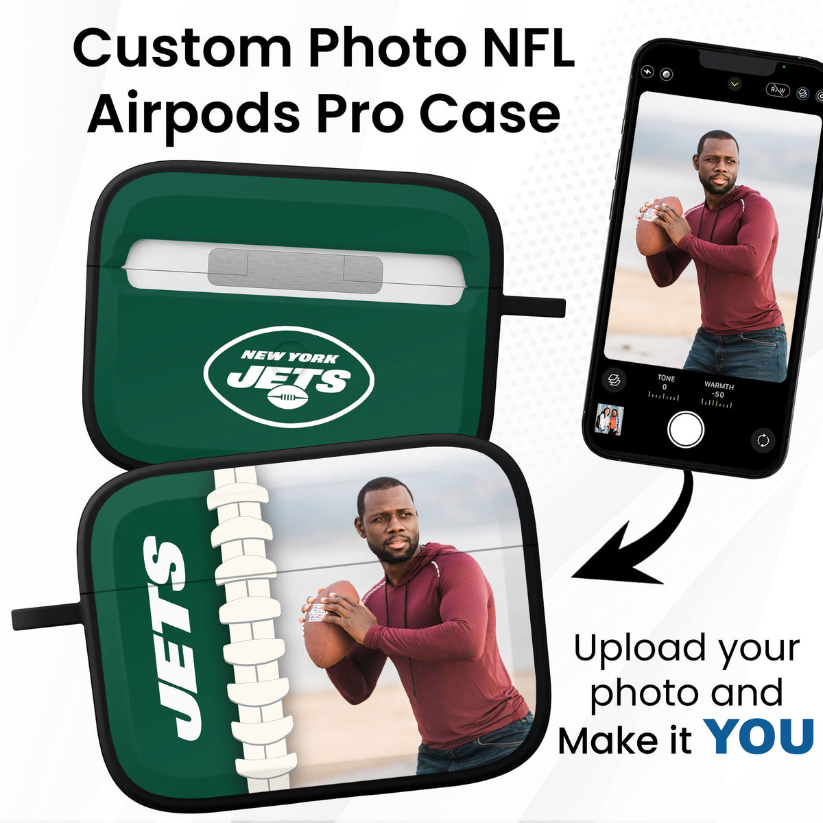 New York Jets Custom Photo HDX Apple AirPods Pro Case Cover