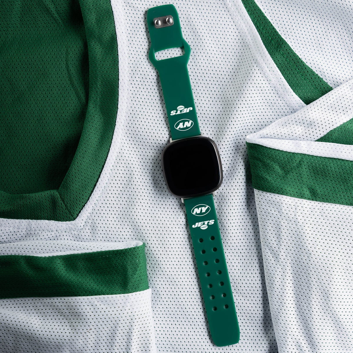 GAME TIME New York Jets HD Elite Edition Fitbit Versa 3 &amp; Sense Watch Band