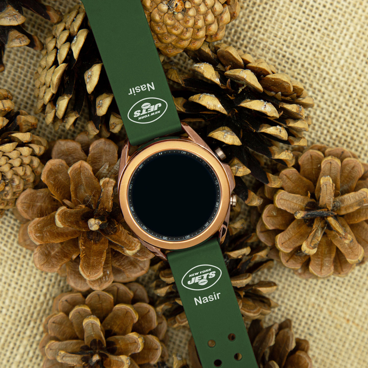 GAME TIME New York Jets Custom Name HD Quick Change Watch Band