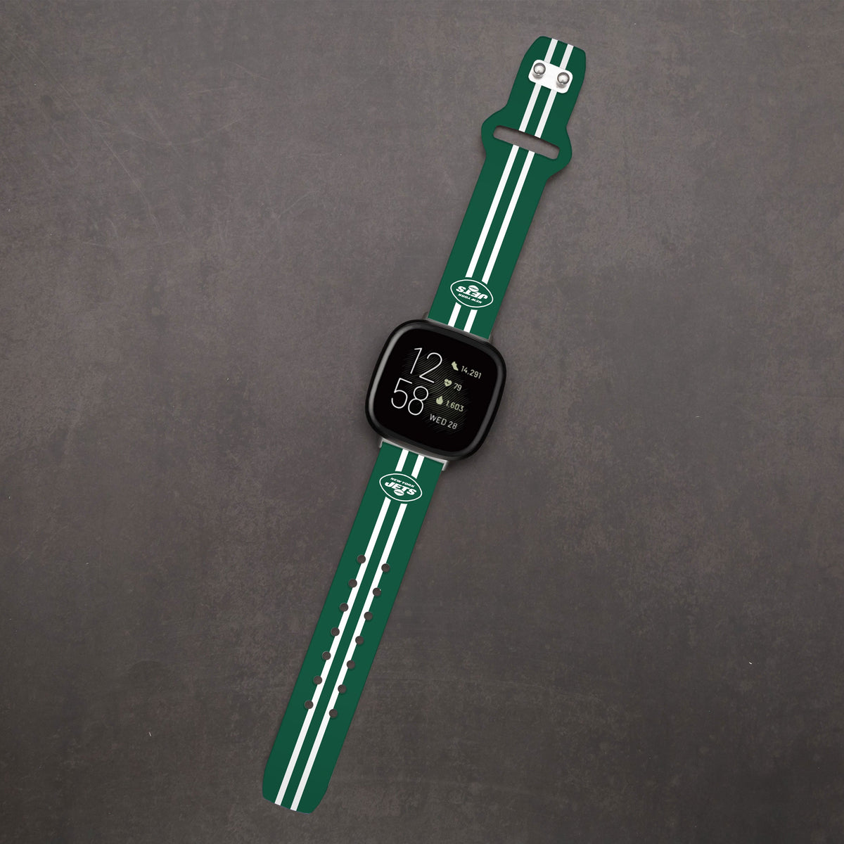 New York Jets HD Fitbit Versa 3 and Sense Watch Band