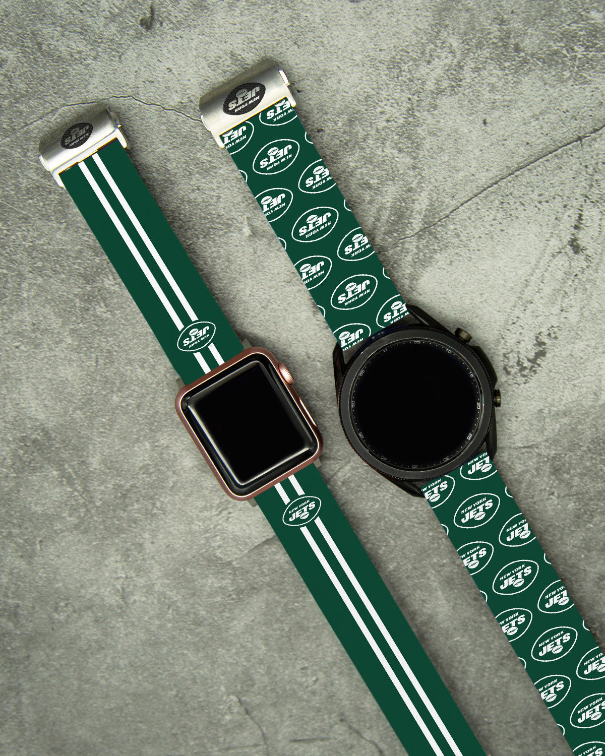 New York Jets Full Print Watch Band With Engraved Buckle - AffinityBands