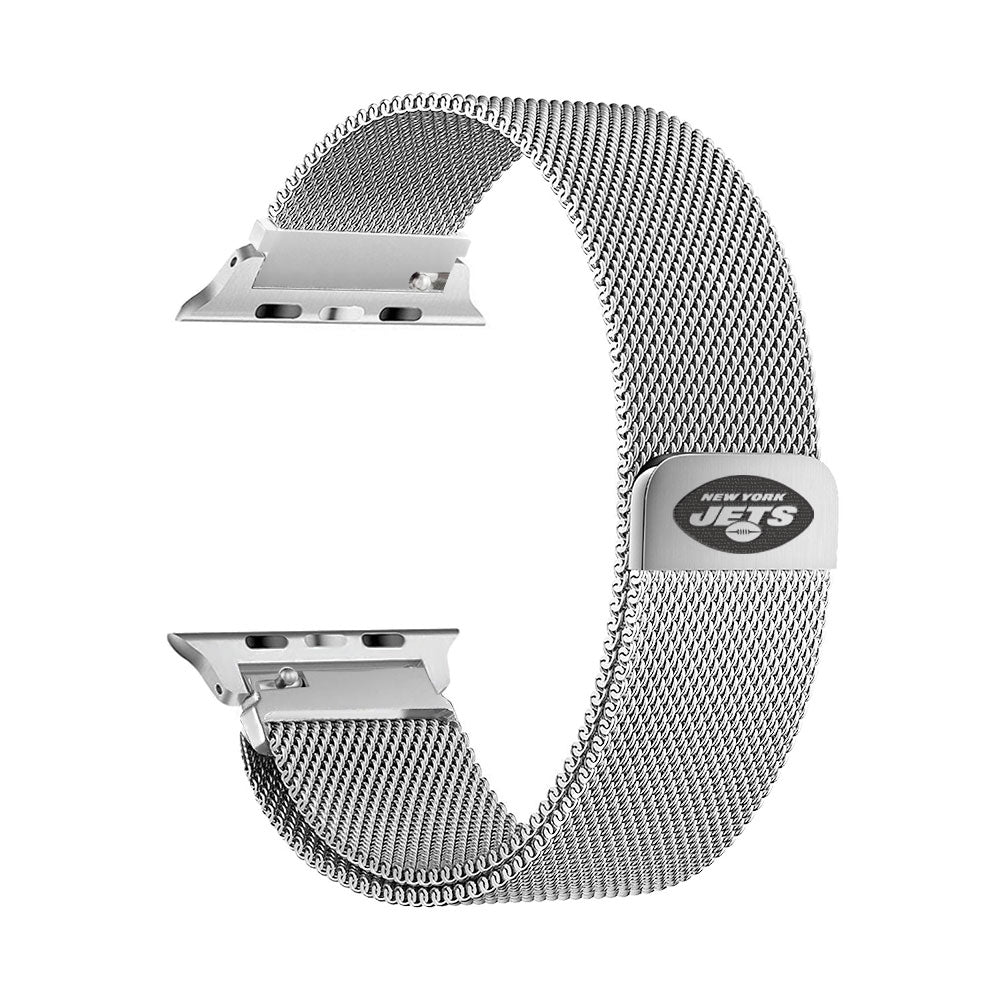 New York Jets Stainless Steel Apple Watch Band - AffinityBands