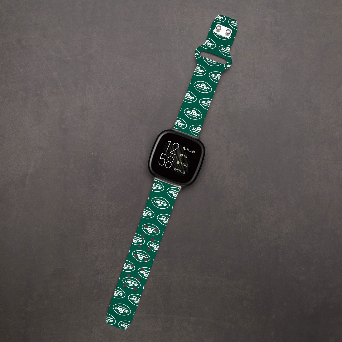 New York Jets HD Fitbit Versa 3 and Sense Watch Band