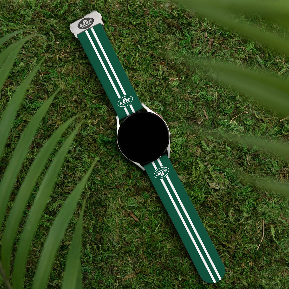 Game Time New York Jets Signature Series Quick Change Watch Band With Engraved Buckle