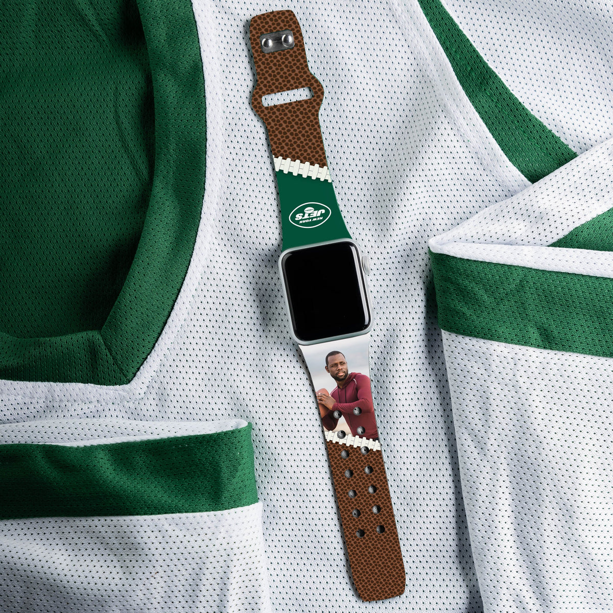 New York Jets Custom Photo HD Apple Watch Band