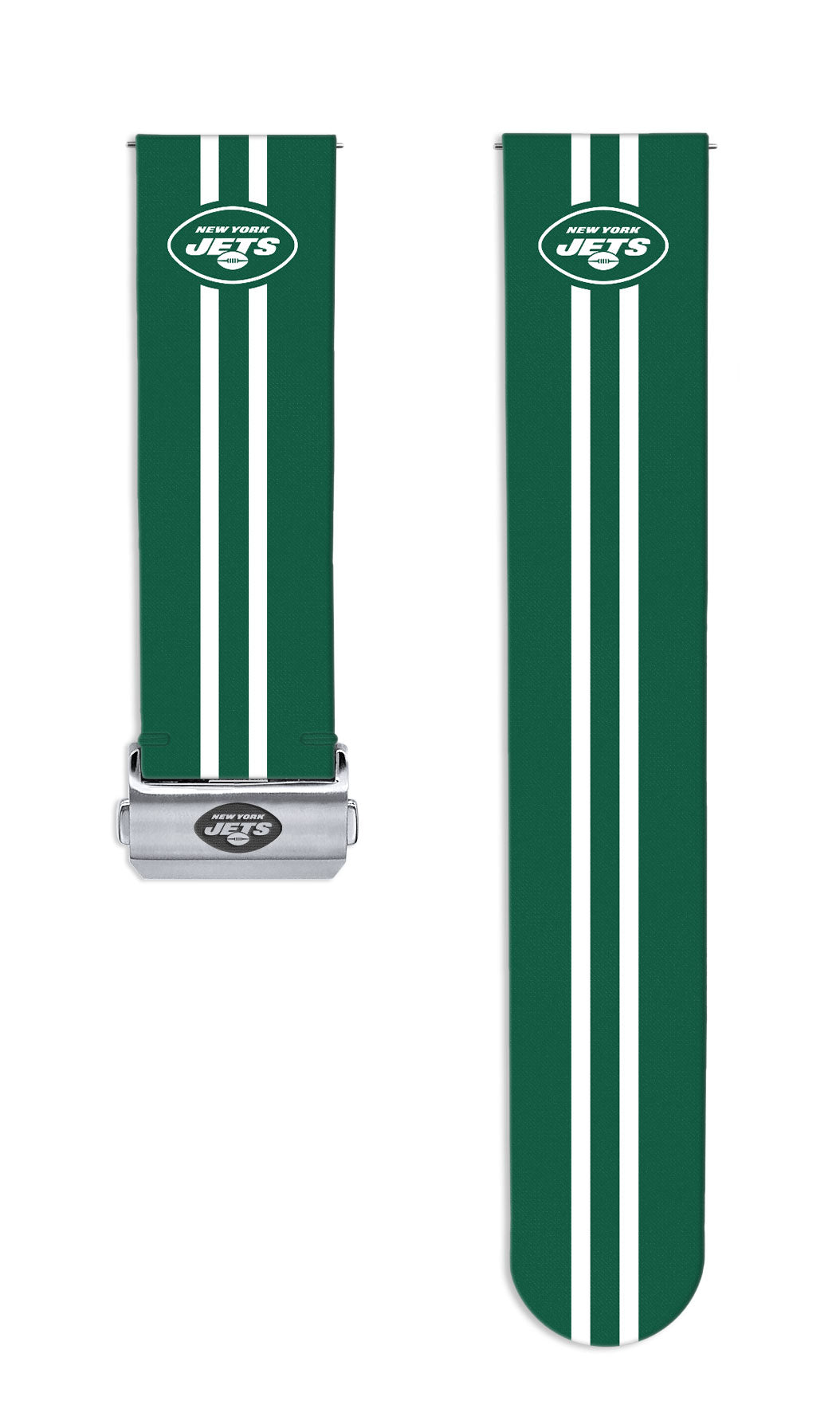 New York Jets Full Print Quick Change Watch Band With Engraved Buckle - AffinityBands