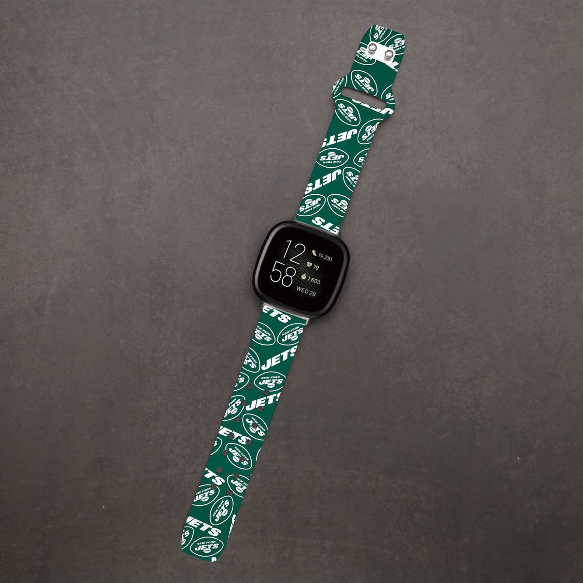 New York Jets HD Fitbit Versa 3 and Sense Watch Band