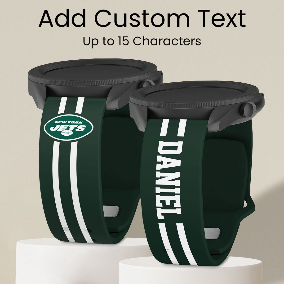 New York Jets Custom Name HD Watch Band
