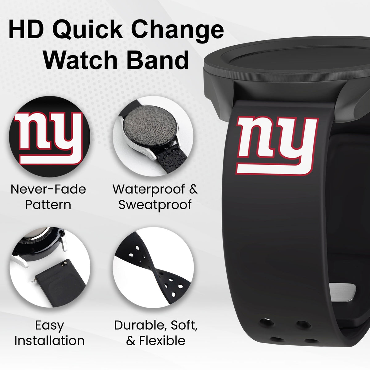 GAME TIME New York Giants HD Elite Edition Samsung Galaxy Watch Band