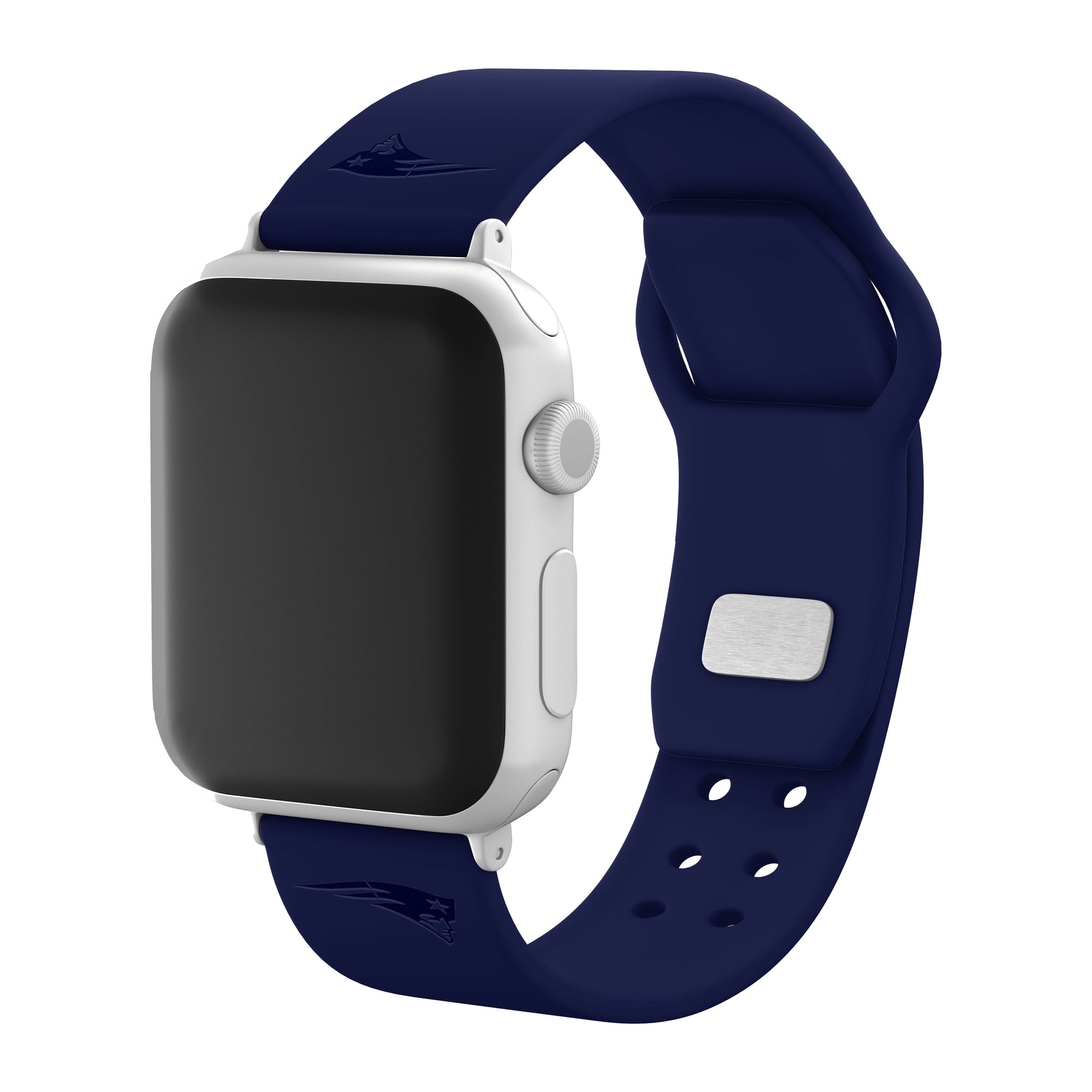 New England Patriots Engraved Silicone 'Slim' Apple Watch Band
