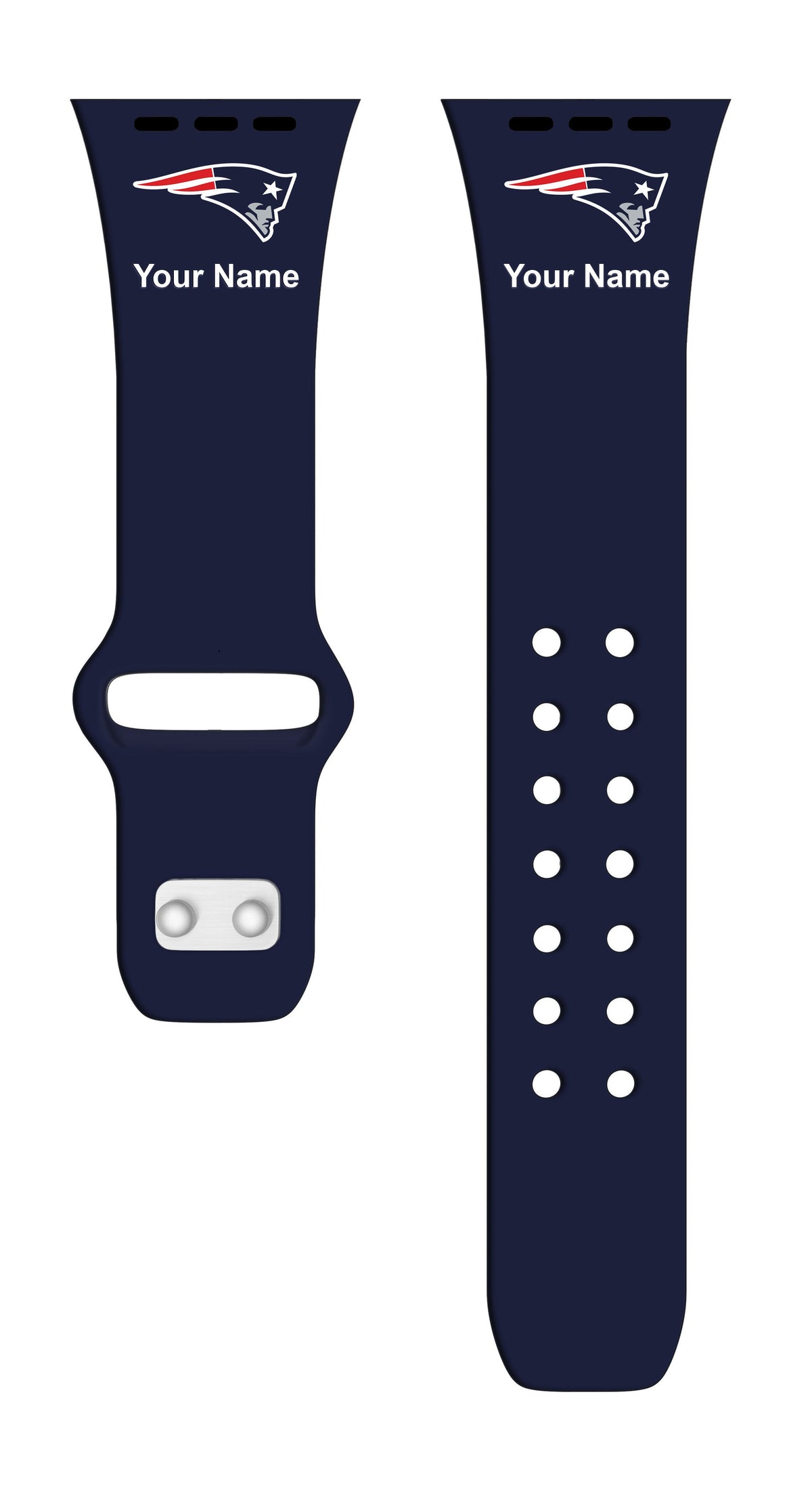 New England Patriots Custom Name HD Apple Watch Band