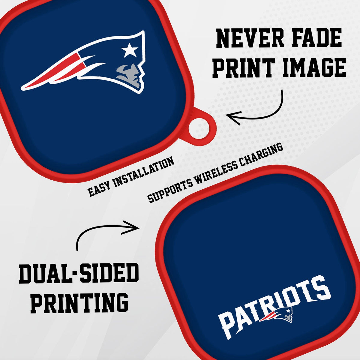 New England Patriots HDX Samsung Galaxy Buds Pro Case Cover