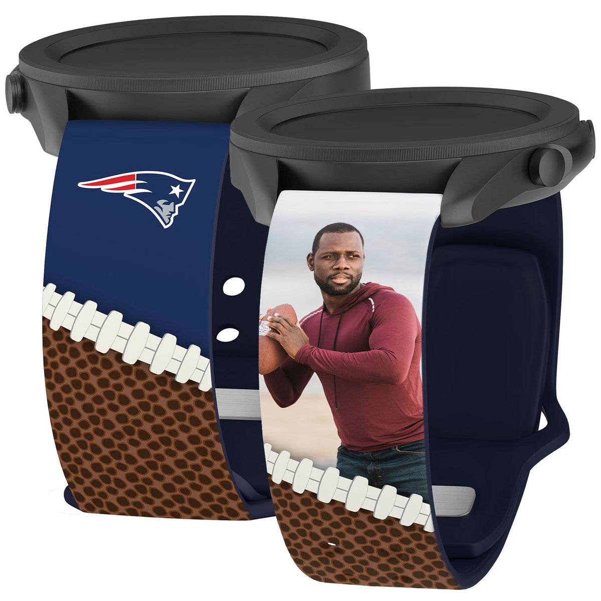 New England Patriots Custom Photo HD Samsung Galaxy Watch Band