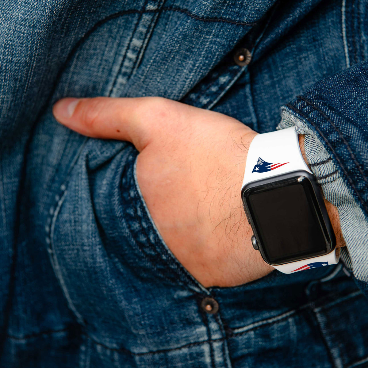 Game Time New England Patriots Apple Watch Band