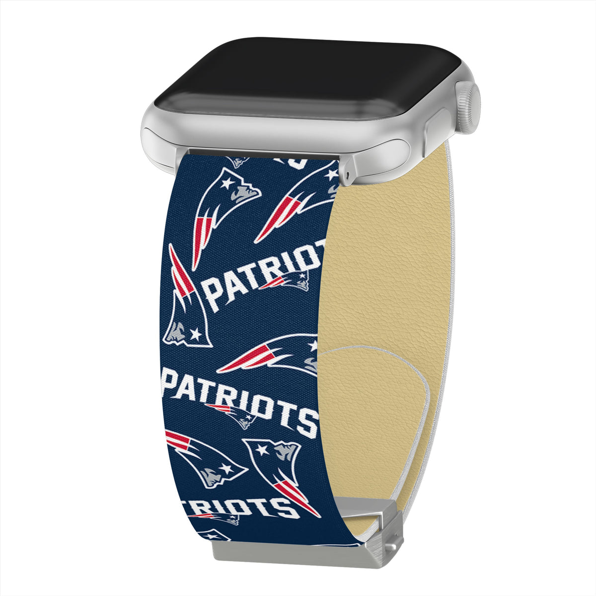 Game Time New England Patriots Signature Series Apple Watch Band With Engraved Buckle