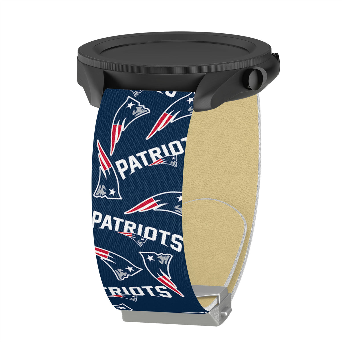 Game Time New England Patriots Signature Series Quick Change Watch Band With Engraved Buckle