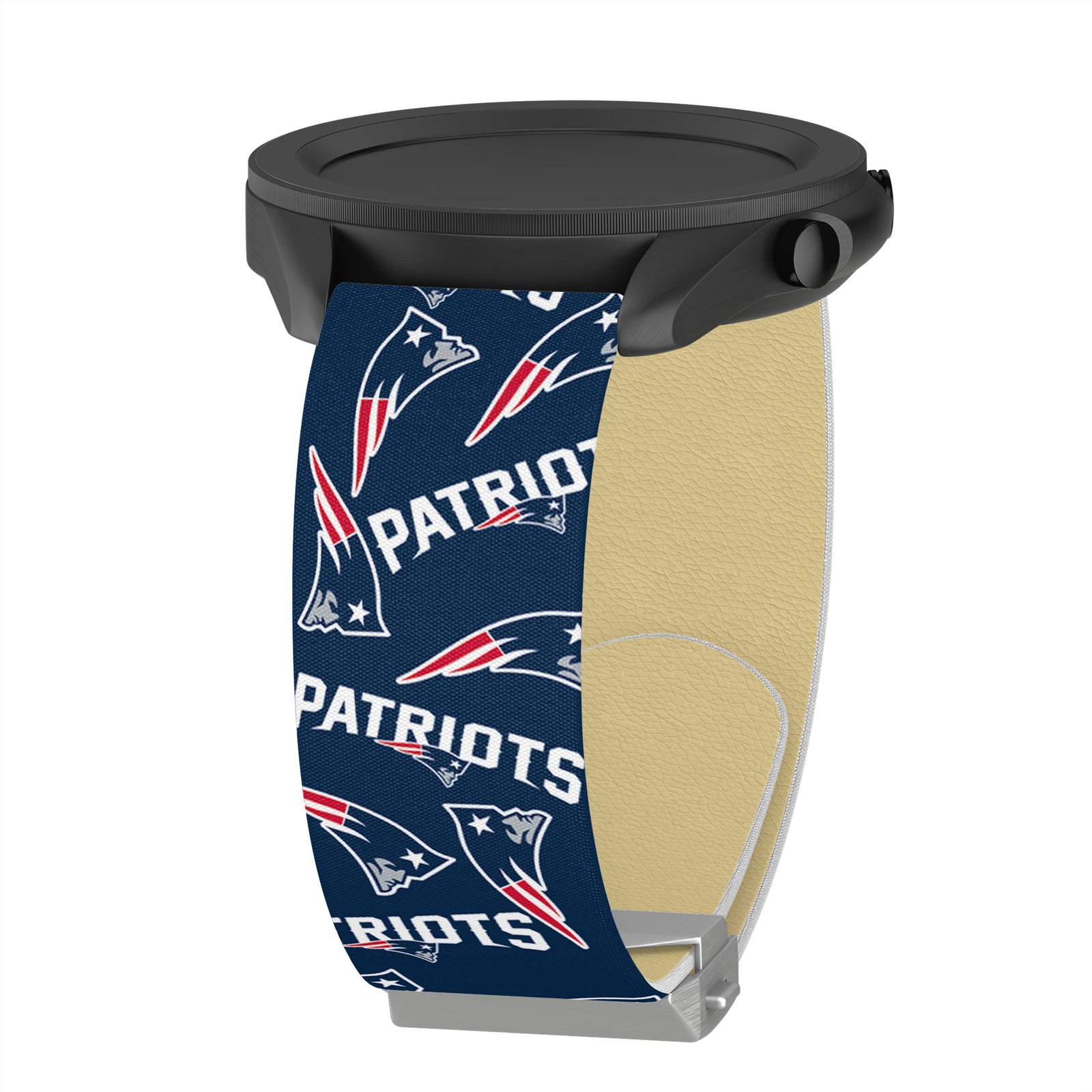 Game Time New England Patriots Signature Series Quick Change Watch Band With Engraved Buckle