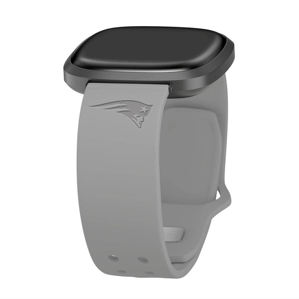 New England Patriots Engraved Silicone Sport Fitbit Watch Band
