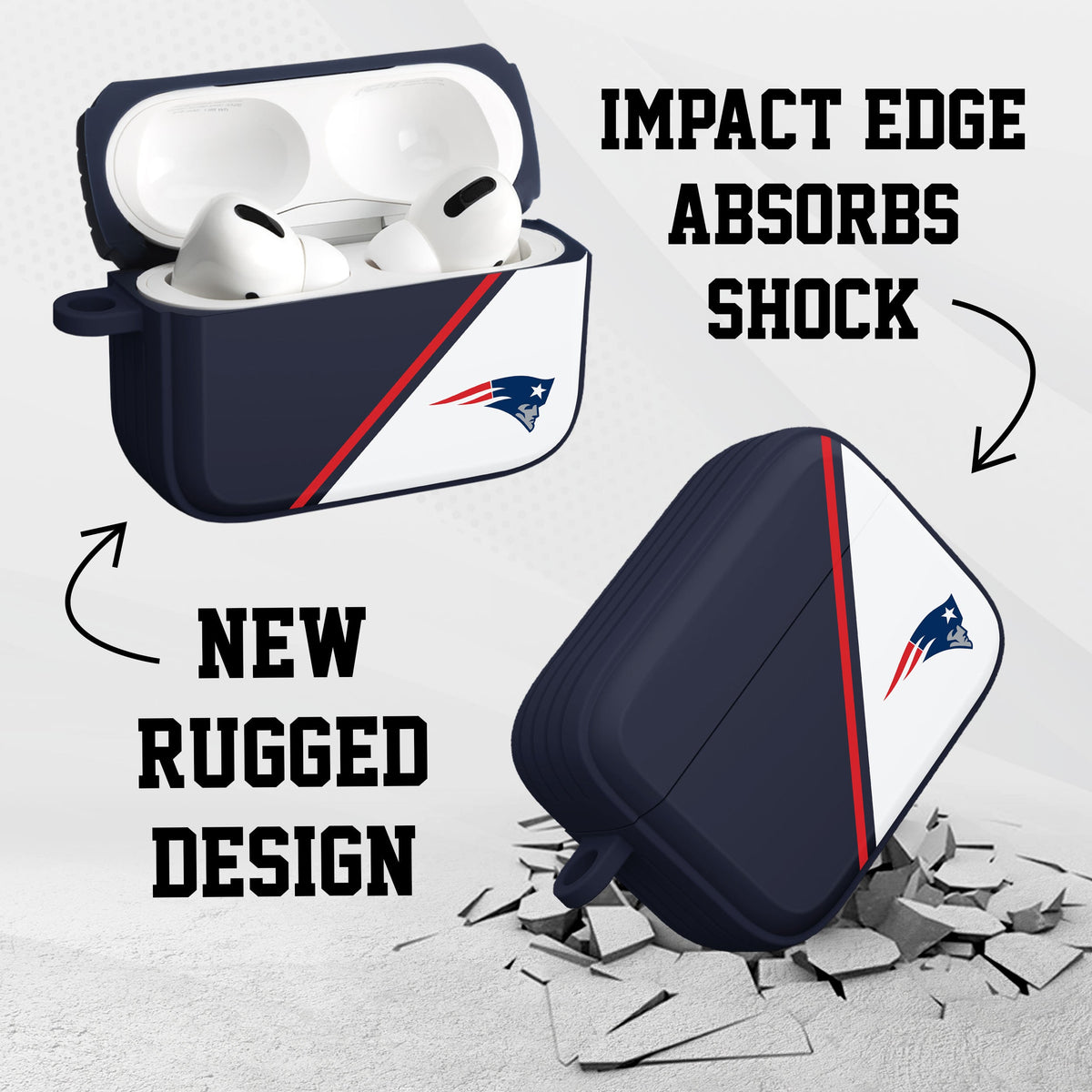 New England Patriots HDX Champion Series Case Cover Compatible with Apple AirPods Pro