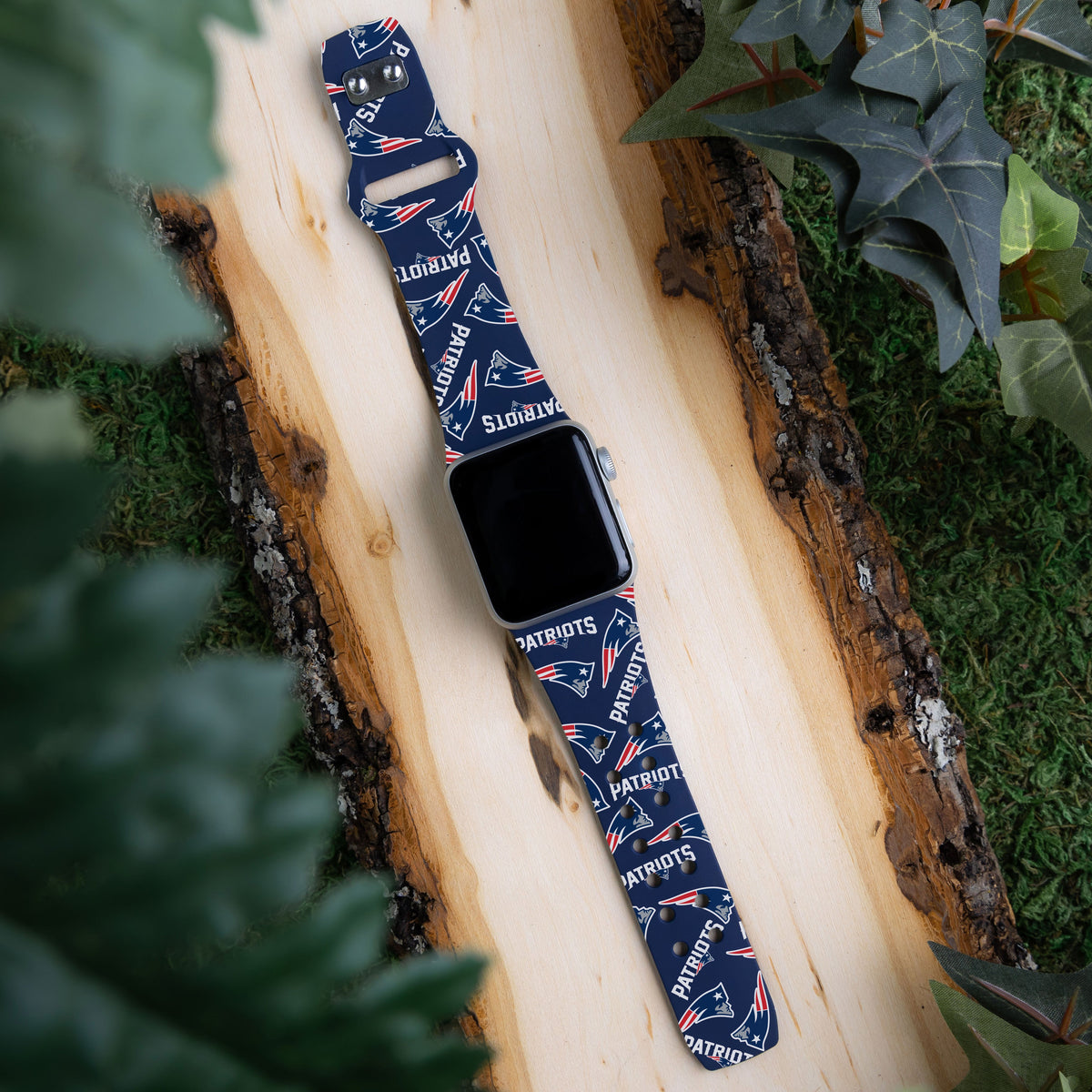 New England Patriots HD Apple Watch Band