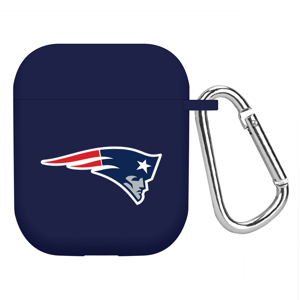 New England Patriots Custom Name HD Apple AirPods Gen 1 &amp; 2 Case Cover (Navy)