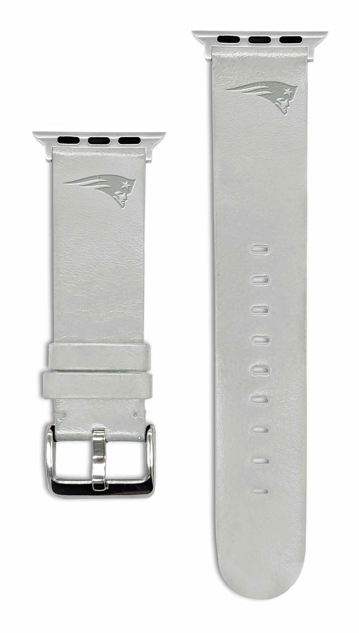 Game Time New England Patriots Apple Leather Watch Band - USA Sewn