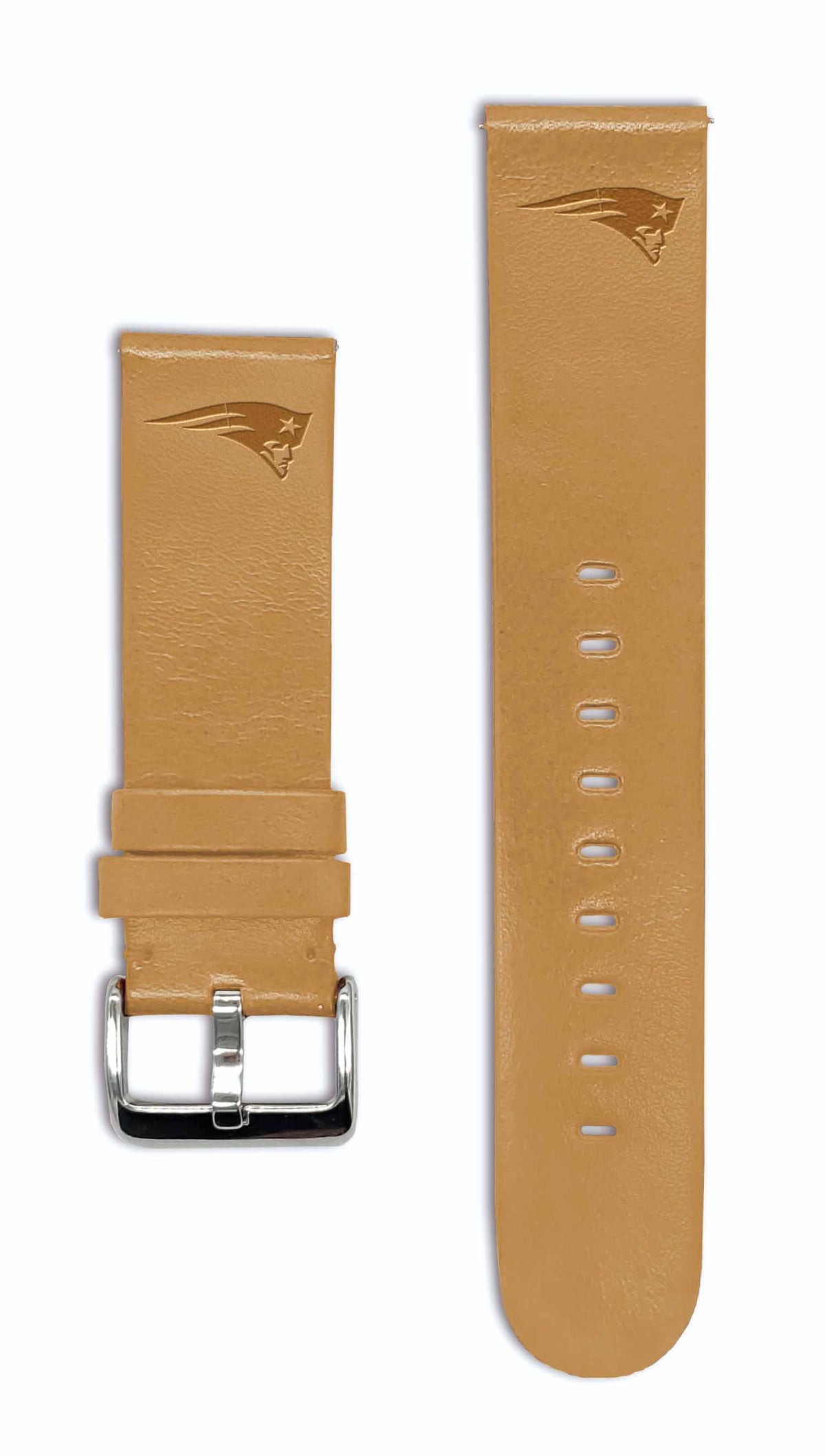 New England Patriots Quick Change Leather Watch Band - USA Sewn - AffinityBands