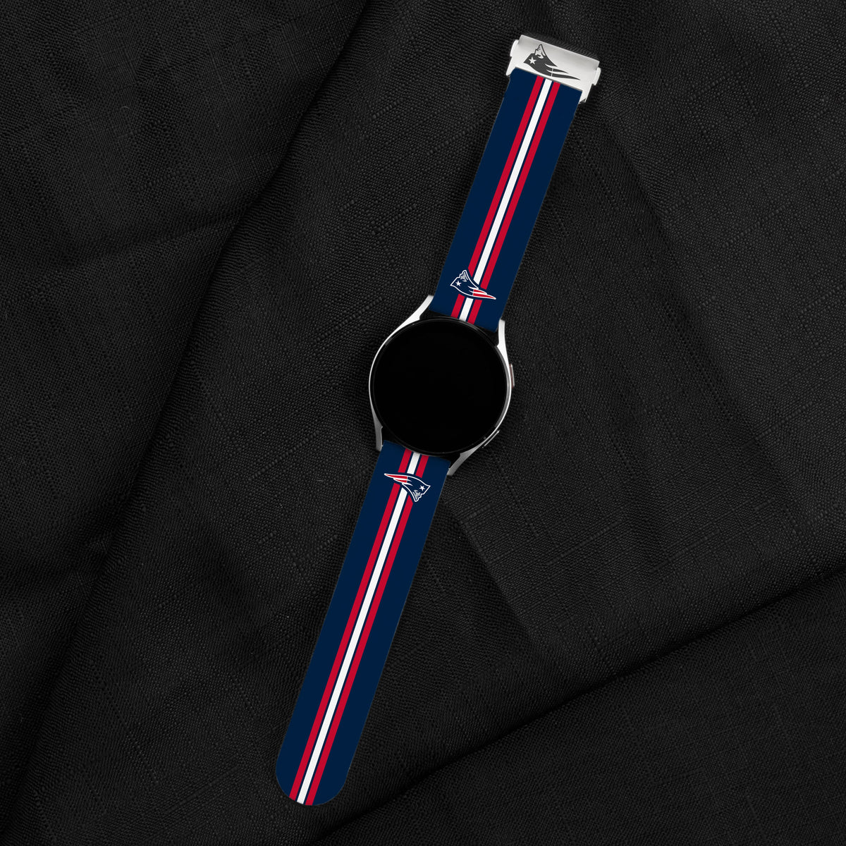 Game Time New England Patriots Signature Series Quick Change Watch Band With Engraved Buckle