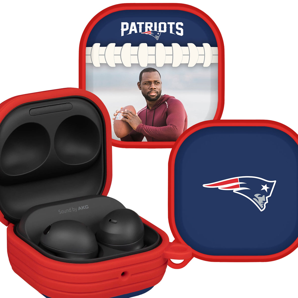 New England Patriots Custom Photo HDX Samsung Galaxy Buds Pro Case Cover