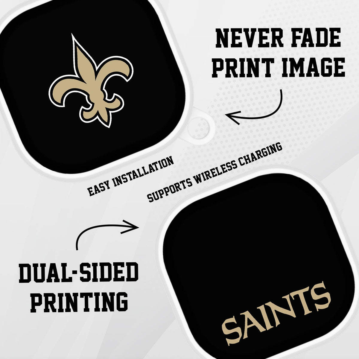 New Orleans Saints HDX Samsung Galaxy Buds Pro &amp; Buds Live Case Cover