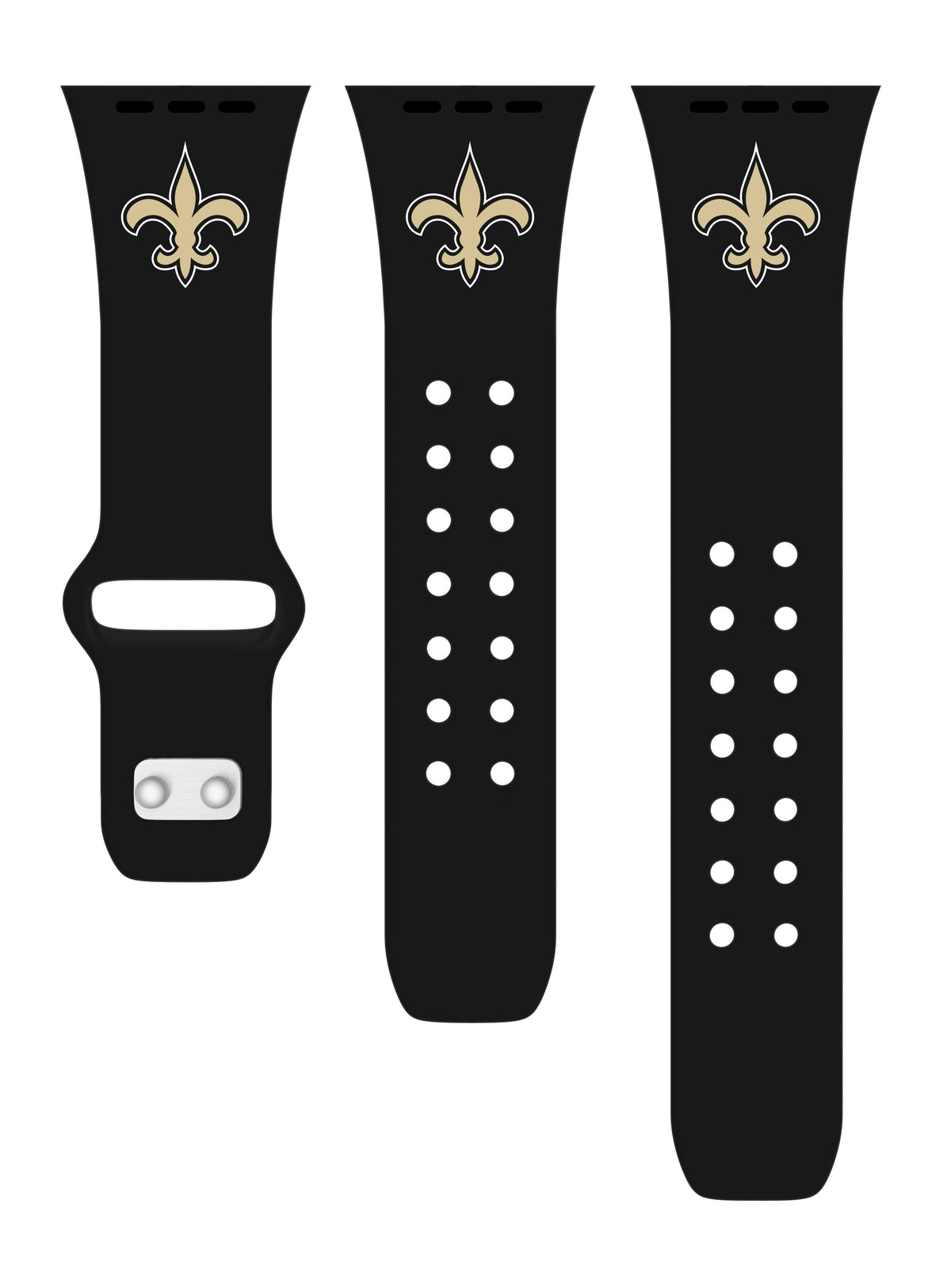 New Orleans Saints Silicone Apple Watch Band - Game Time