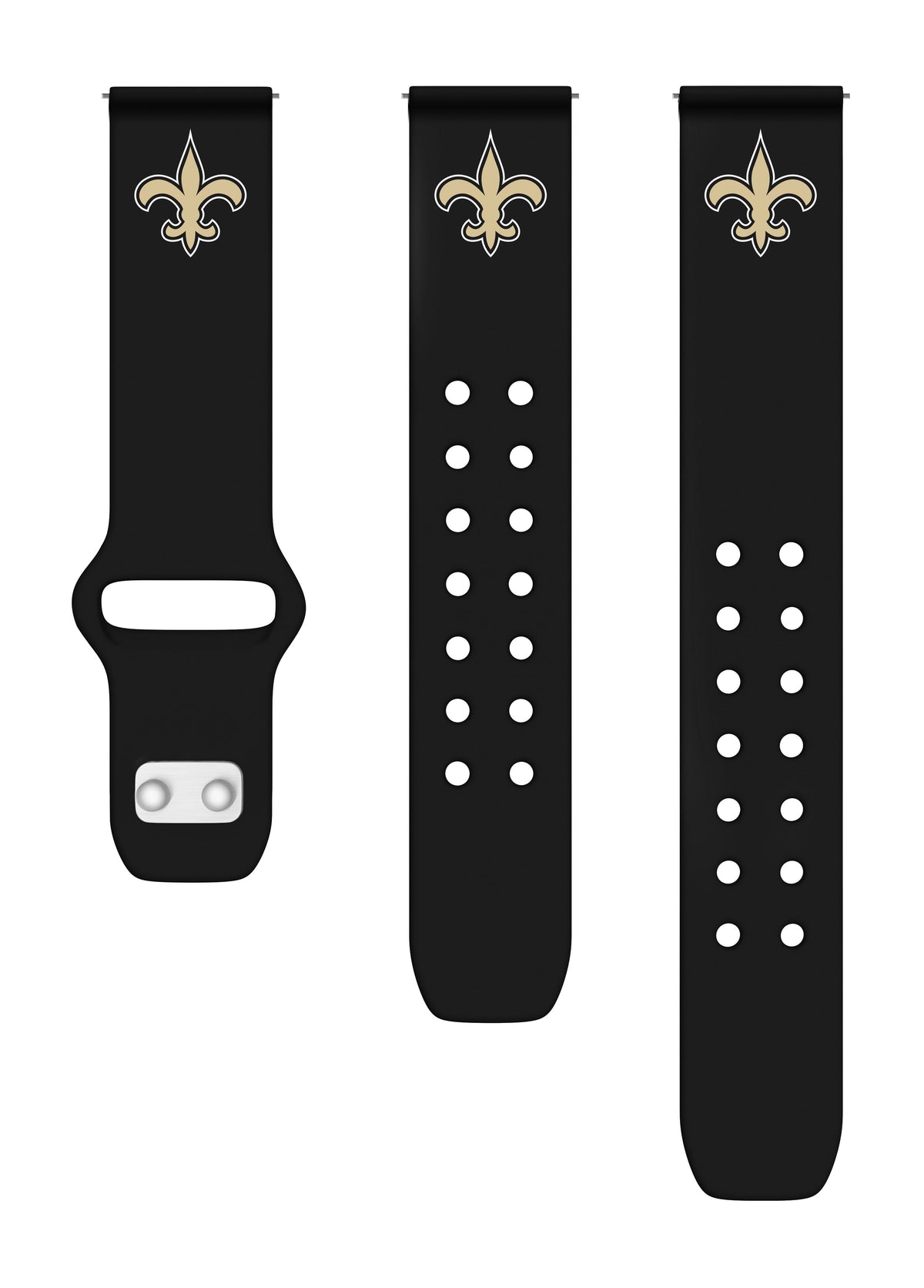 New Orleans Saints Quick Change Silicone Watch Band - Game Time Bands