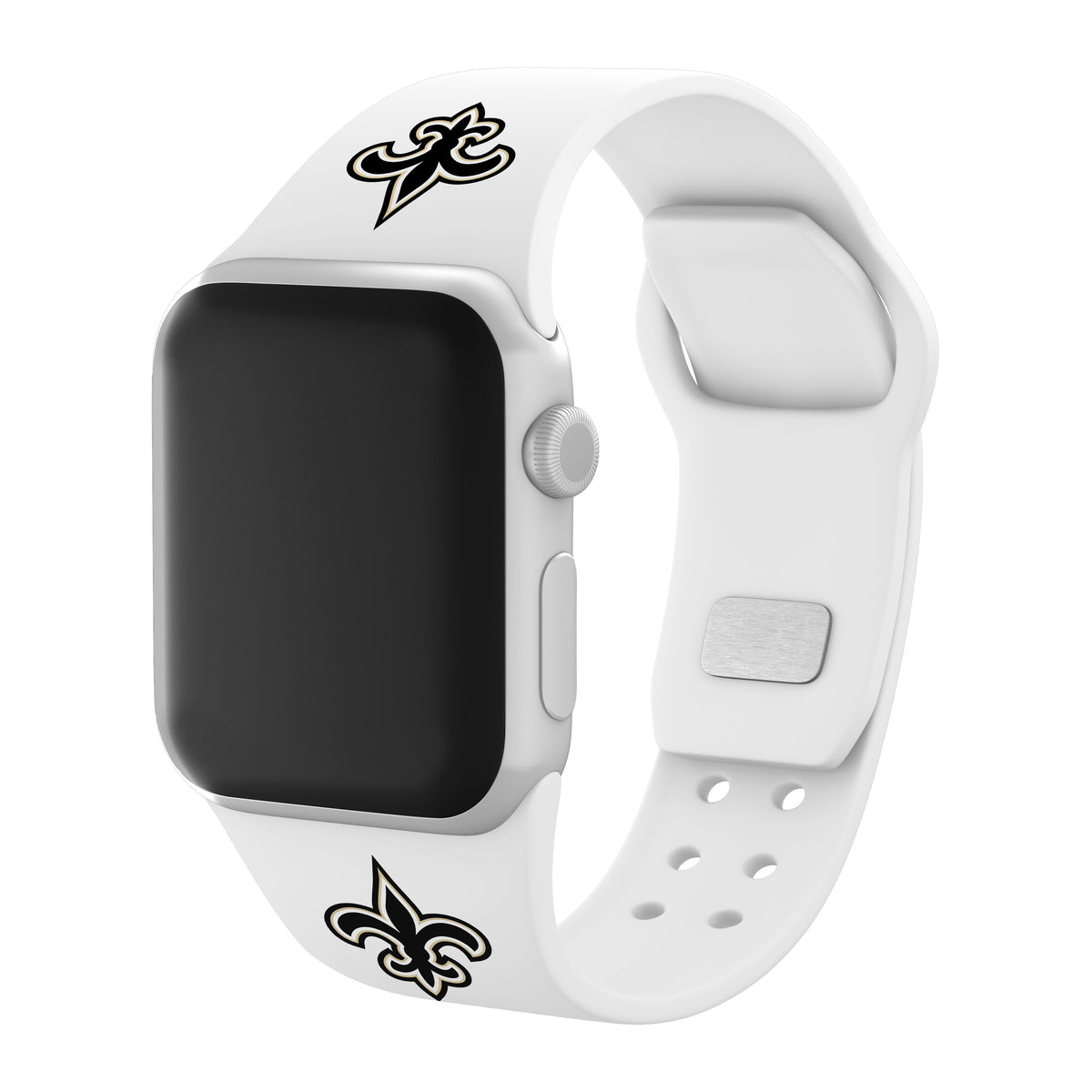 New Orleans Saints Silicone Apple Watch Band - Game Time
