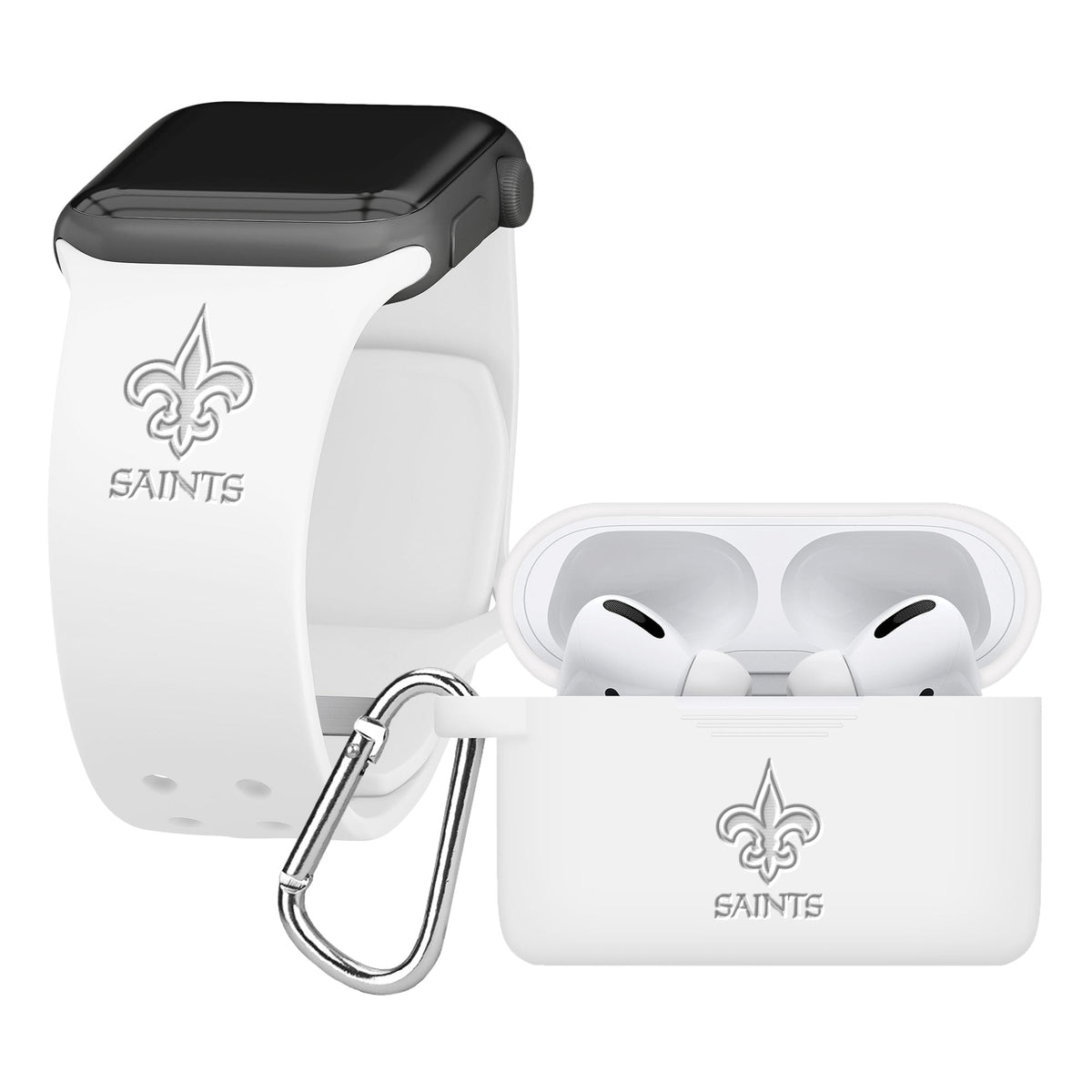 Game Time New Orleans Saints Engraved Apple Pro 1 &amp; 2 Combo Package