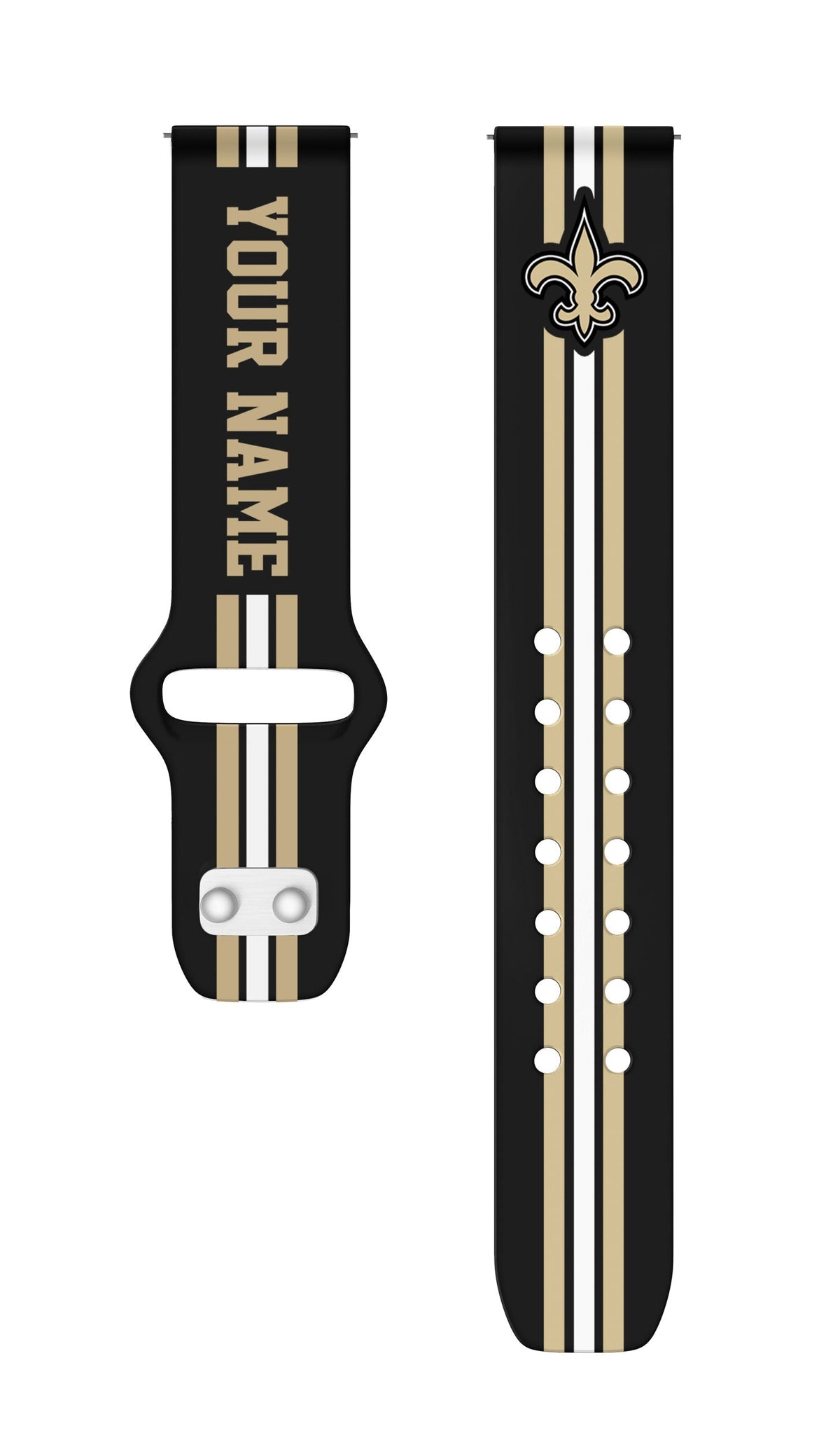 New Orleans Saints Custom Name HD Watch Band