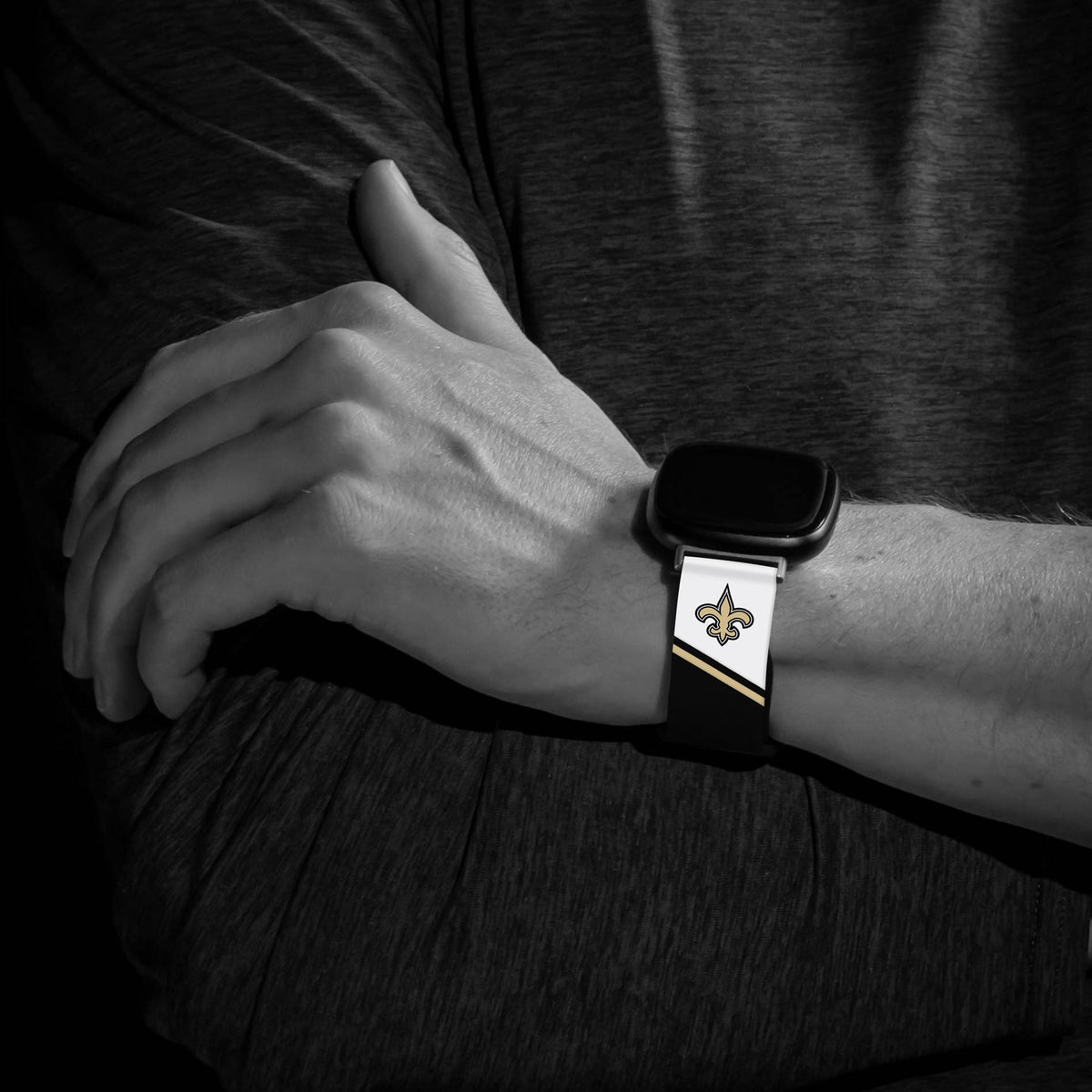 New Orleans Saints HD Champion Series Fitbit Versa 3 &amp; Sense 1 Watch Band