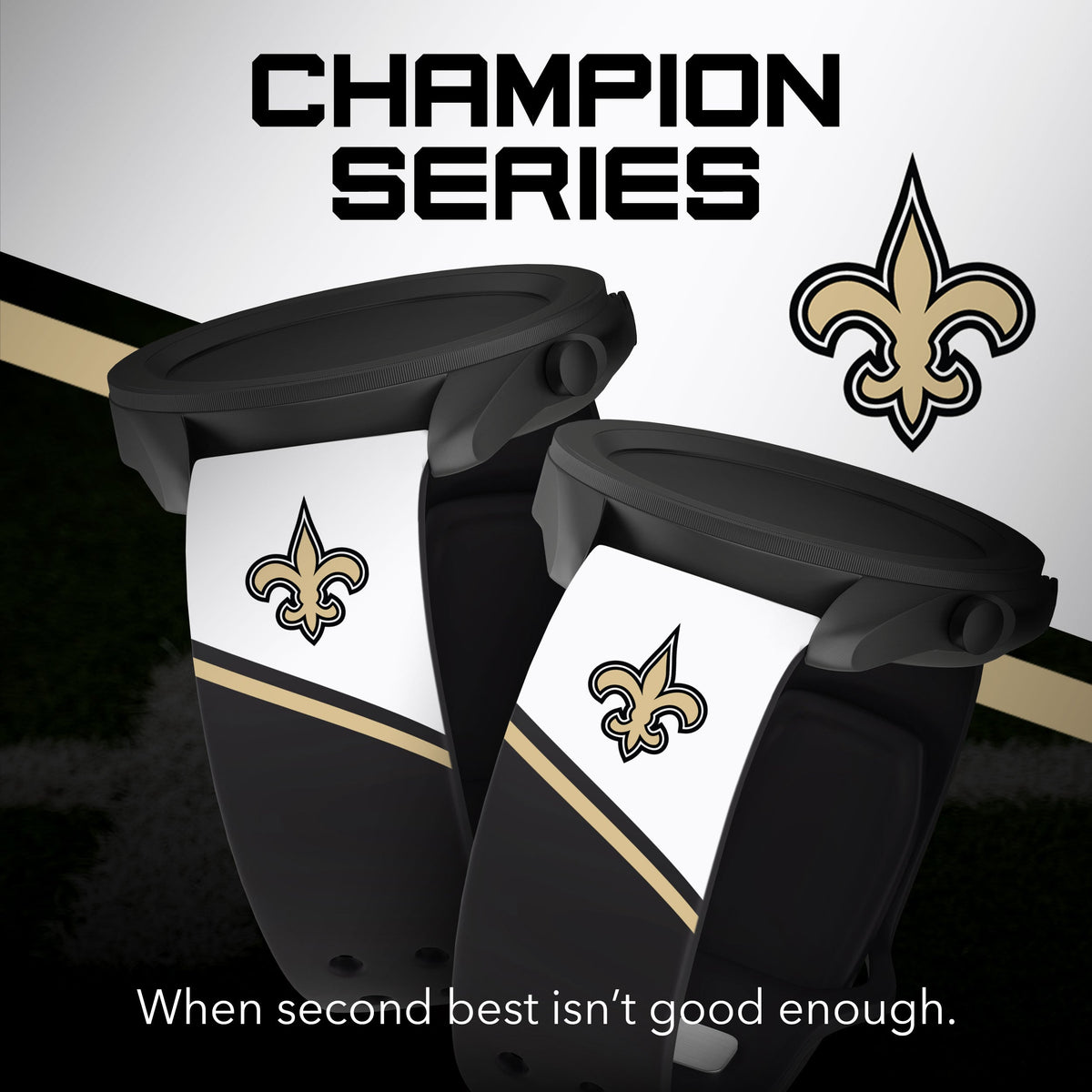 New Orleans Saints HD Champion Series Samsung Galaxy Watch Band